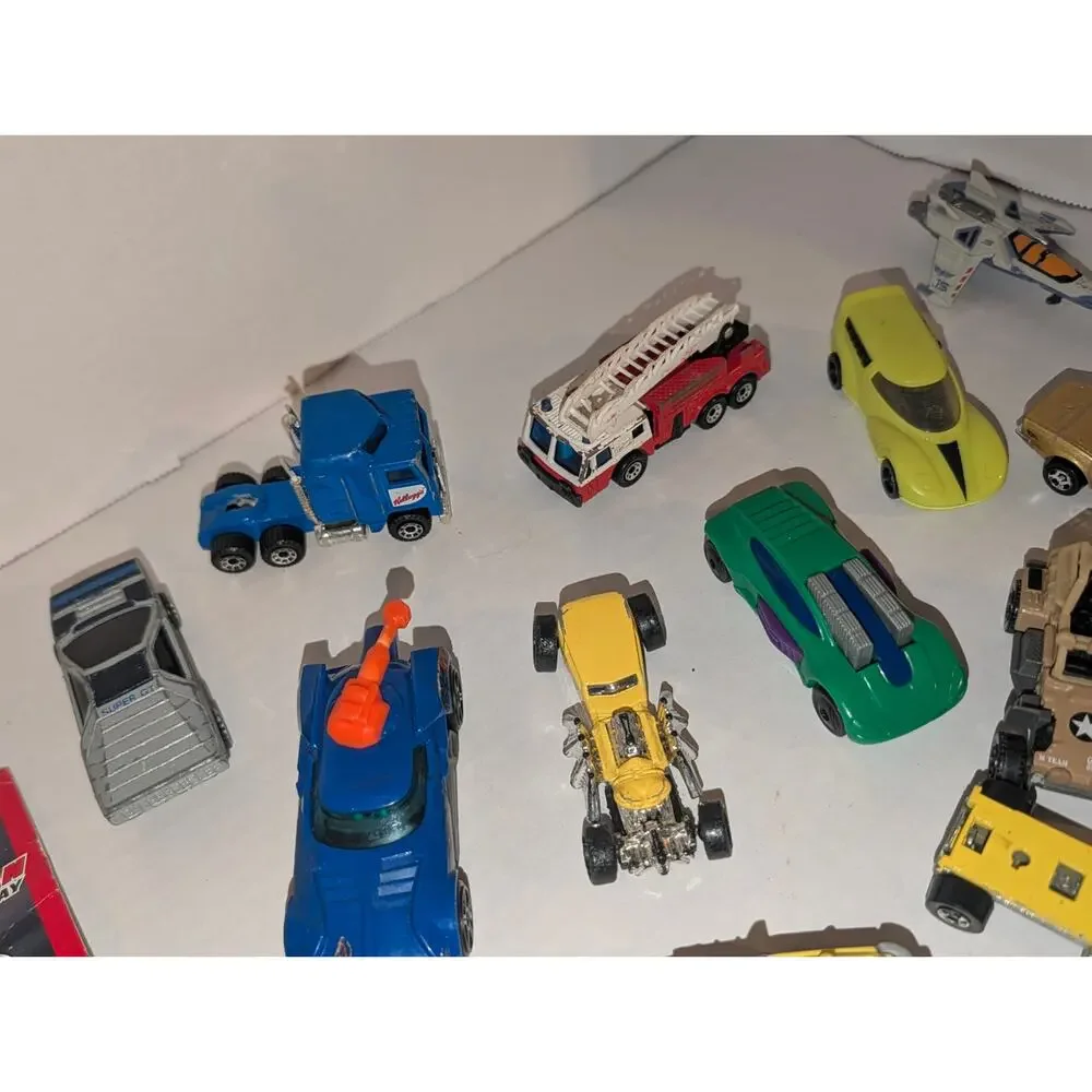 Mixed Lot 25 Vintage Diecast Cars Matchbox Hot wheel Vehicles Trucks NASCAR 2000